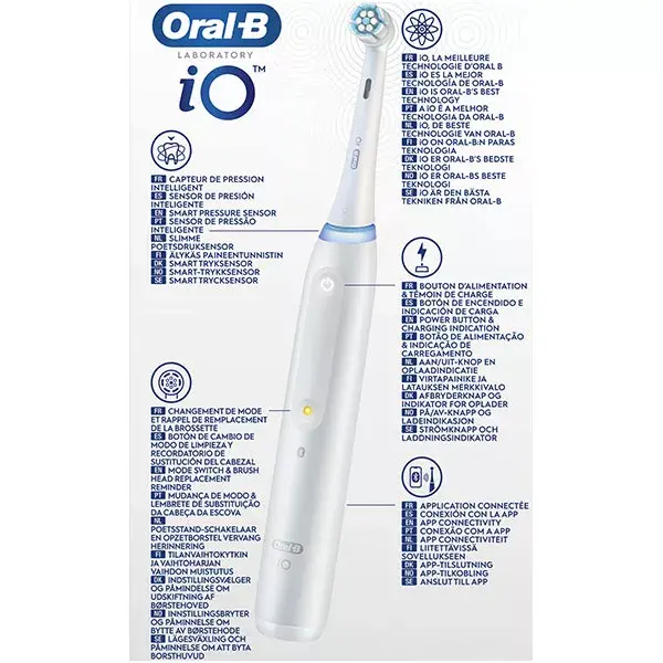 Oral-B Brosse à Dents Électrique Nettoyage Protection et Aide au Brossage Professionnels iO Series 5