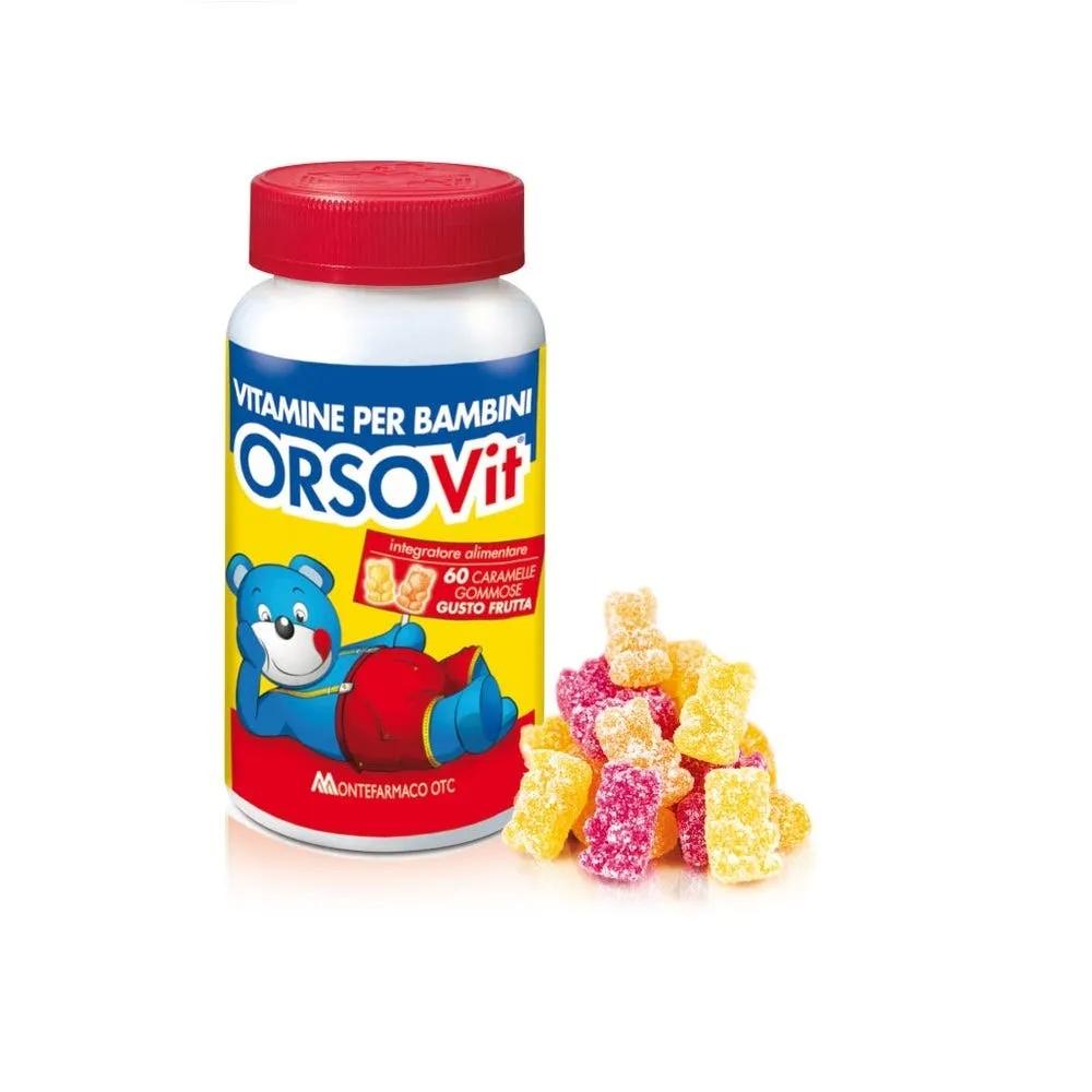 Orsovit Integratore Vitamine Per Bambini Gusto Frutta 60 Caramelle Gommose