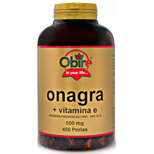 Obire Aceite de Onagra 500 mg 10% GLA 450 Perlas