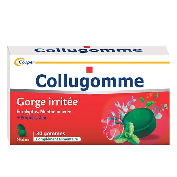 Cooper Collugomme Eucalyptus Menthe Poivrée 30 gommes