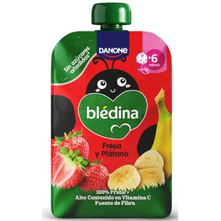 Blédina Banana and Strawberry Pouch +6m 100g