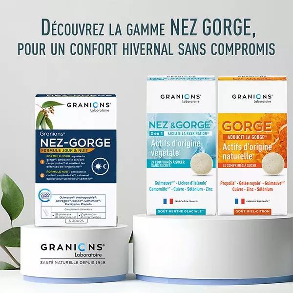Granions Nez&Gorge Confort Respiratorio Sabor Menta 24 comprimidos para chupar