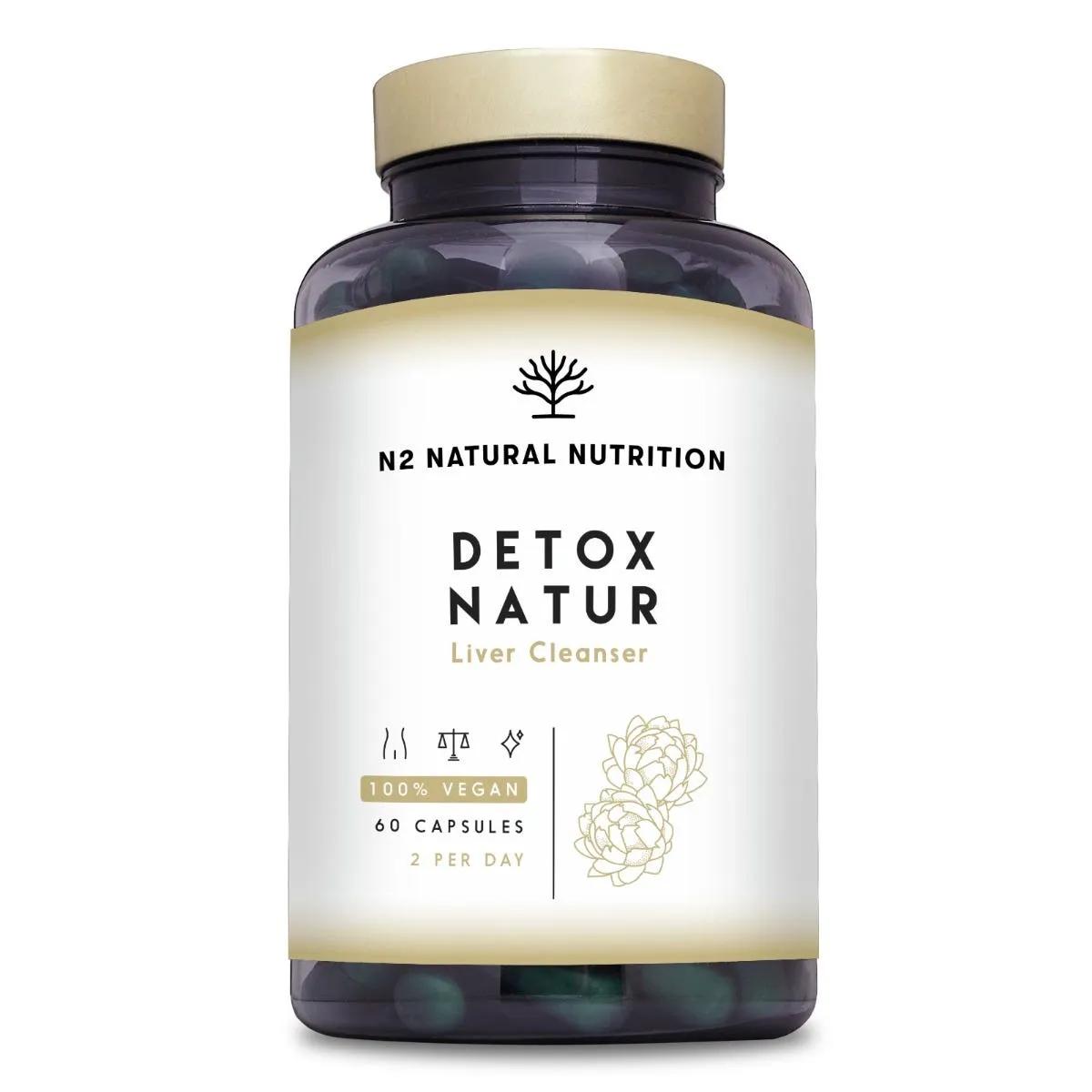 N2 Natural Nutriton Detox Natur Integratore Depurativo Per il Fegato 60 Capsule Vegane