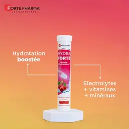 Forté Pharma HydraForté Hydratation Cerise Electrolytes Vitamines Minéraux 24 comprimés