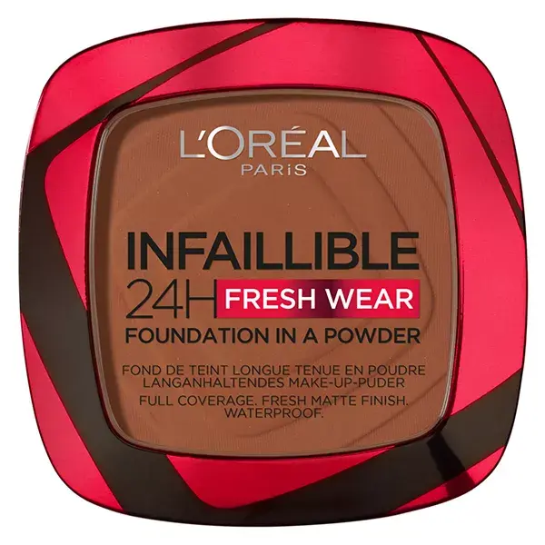 L'Oréal Paris Infaillible 24h Fresh Wear Powder Foundation No. 375 Deep Amber 9g