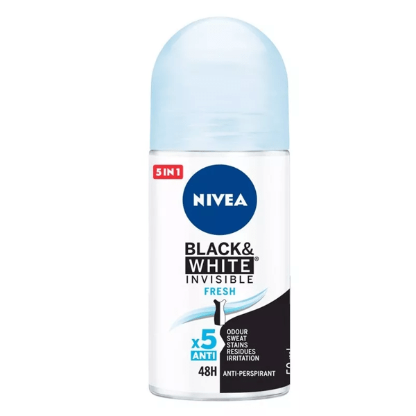 Roll On Black and White Invisible Fresh Nivea Deodorant 50ml