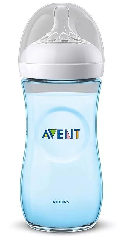 Avent Biberão Natural Válvula Anticólicos Azul +6M 330ml