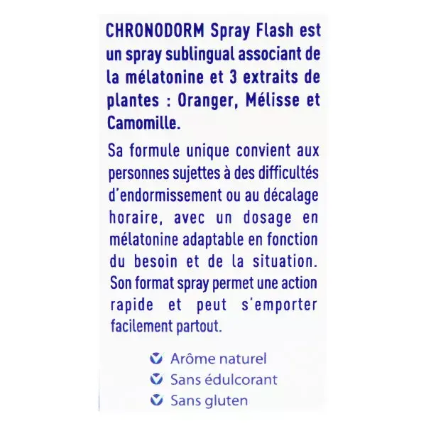 ChronoDorm Flash Melatonina Spray Sublinguale 30ml