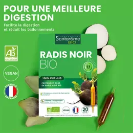 Santarome Bio Radis Noir Bio 20 ampoules