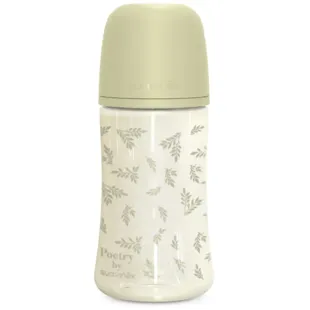 Suavinex Poetry Medium Flow Bottle Green +3m 270 ml