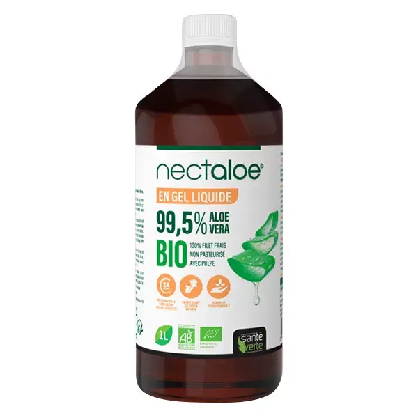 Santé Verte Nectaloe Gel Liquide d'Aloé Vera Bio 1L