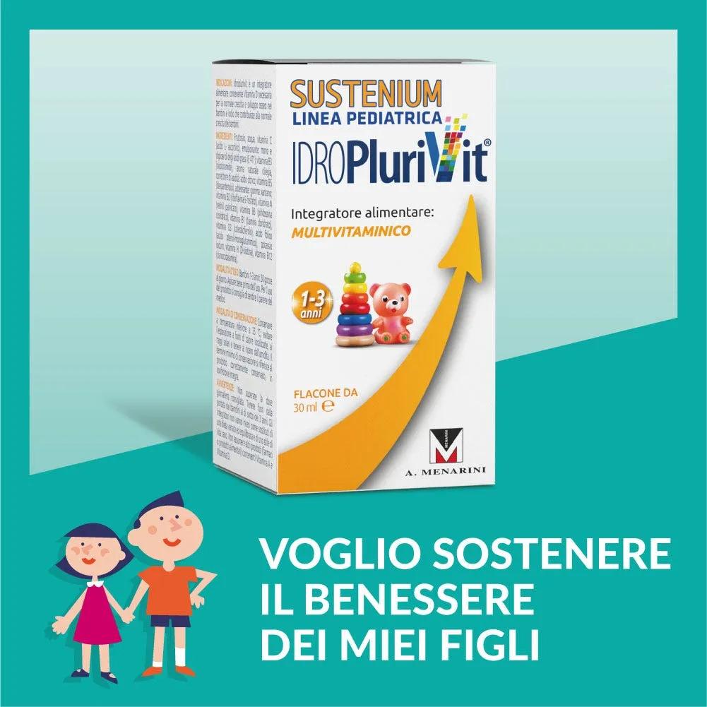 Sustenium Idroplurivit Multivitaminico Integratore Multivitaminico Gocce Bambini 1-3 Anni 30 ml