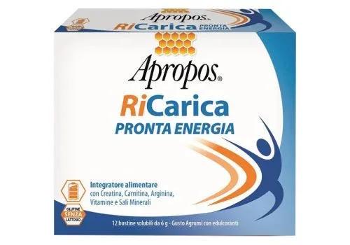 Apropos Ricarica Pronta Energia Integratore 12 Bustine