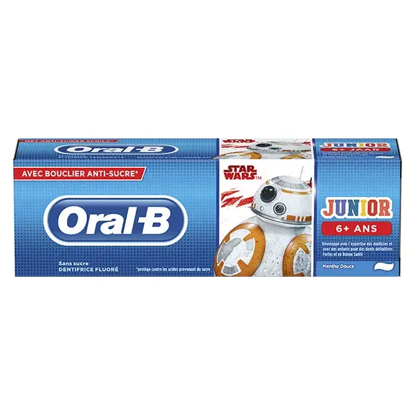 Oral B Dentifricio Junior Star Wars +6 anni Menta Dolce 75ml