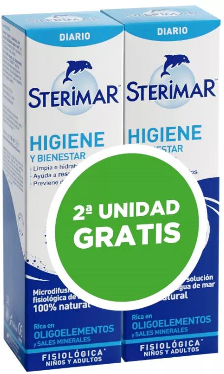 Stérimar Higiene y Bienestar Nasal 2x100 ml (2ª ud gratis)