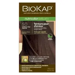 Biokap Nutricolor Delicato Teinture pour Cheveux 5.0 Châtain Clair Naturel 140ml