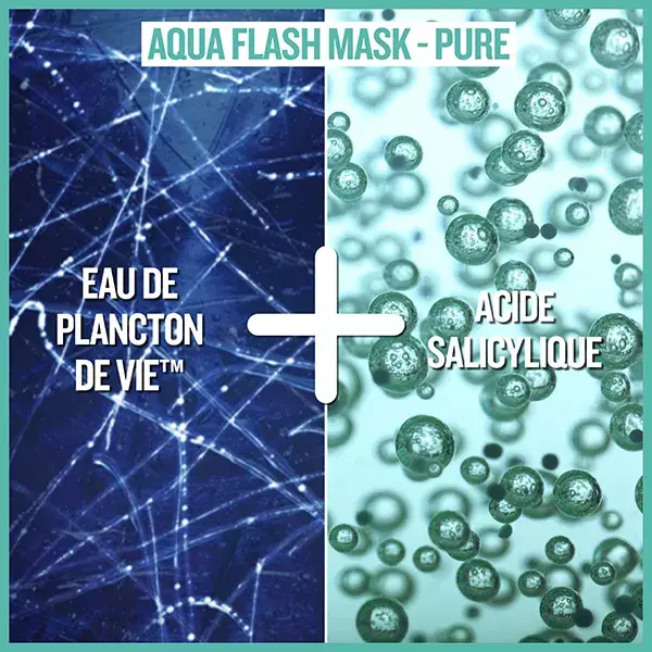 Biotherm Aqua Pure Flash Mask Mascarilla de Algodón con Ácido Salicílico (1 unidad)