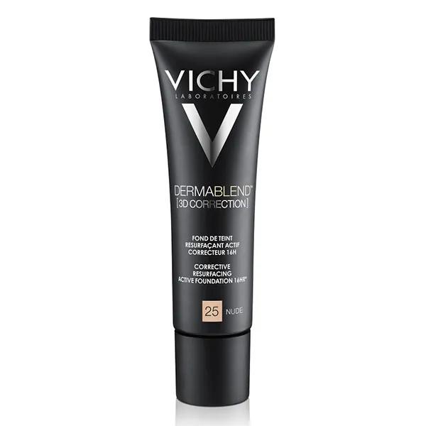 Vichy Dermablend 3D Correction Fondotinta Pelli Grasse o Acneiche - 25 Nude 30ml