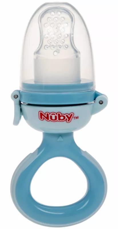 Nûby Nibbler Alimentador Silicona +6m Azul