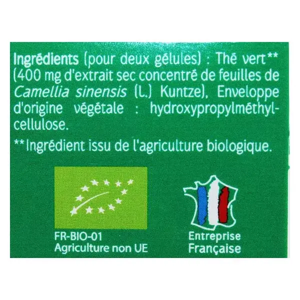 Naturactive Thé Vert Bio 30 gélules