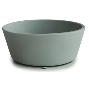 Mushie Bowl with Suction Cup Solid Cambridge Blue