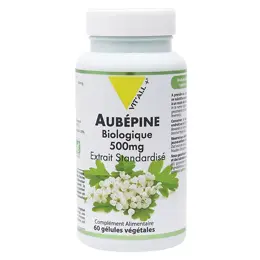 Vit'all+ AUBEPINE BIO 500mg Extrait Standardisé 60 gélules végétales