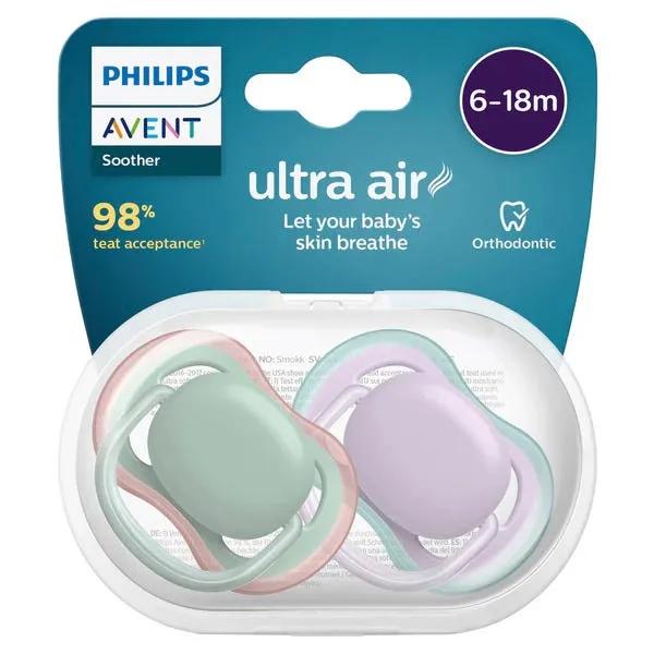 Avent Succhietto Ultra Air Mix 0-6 Mesi Colori Misti 2 Pezzi