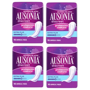 Ausonia Discreet Extra Plus Incontinence Pads for Women 4x10 units