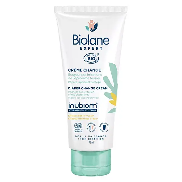 Biolane Expert - Crème Change Bio - Peaux Sèches et Sensibles - 75ml