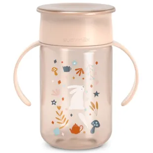 Suavinex Wonderland 360 Cup Spill-proof and Anti-drip Pink +12m 340 ml