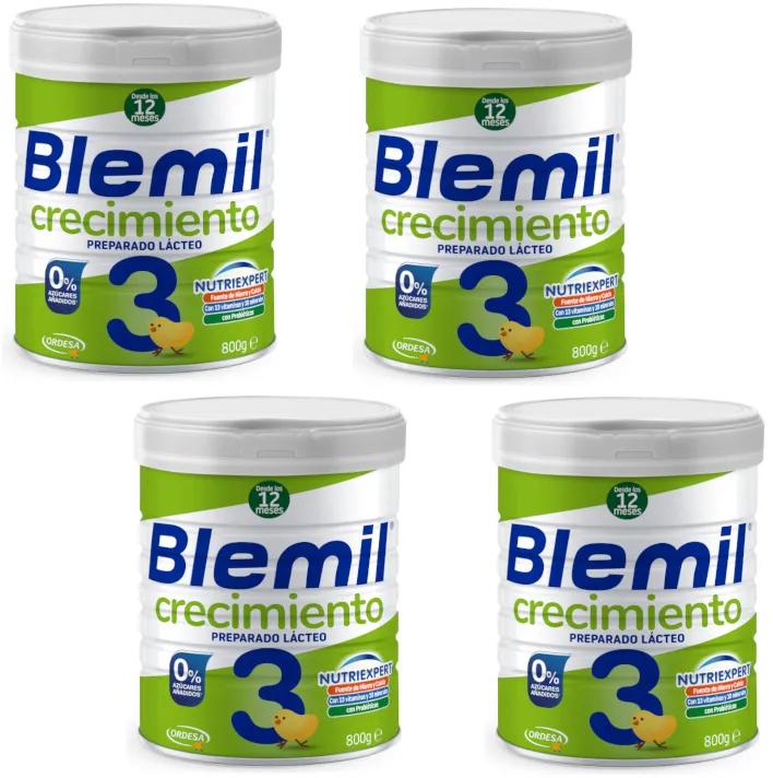 Blemil Plus 3 Lait de Croissance 4x800 gr