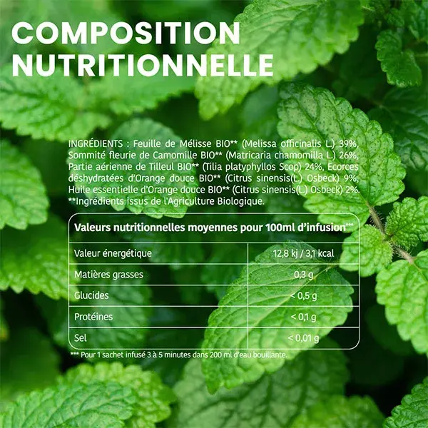 Santarome - Bonne Nuit Bio - Aide à l'endormissement - 20 infusions