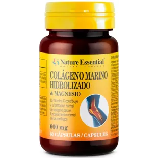 Nature Essential Marine Collagen + Magnesium 600mg 60 Capsules