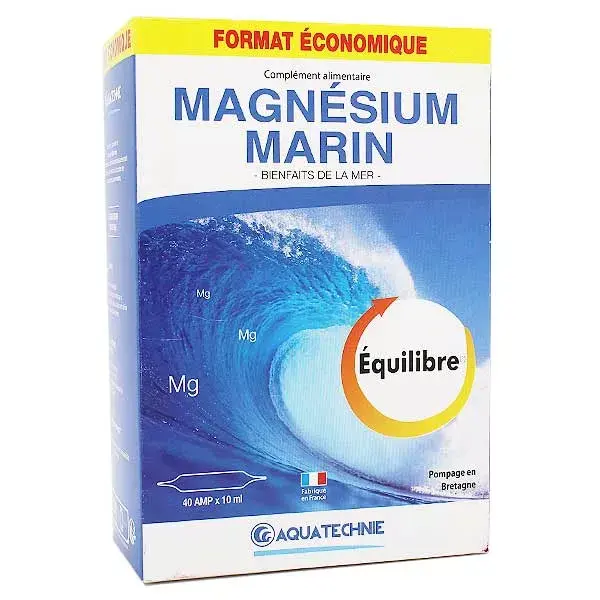 Biotechnie Programme Magnésium Marin 40 ampoules
