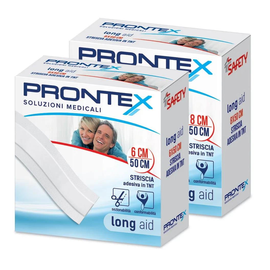 Safety Prontex Long Aid Striscia Medica In Tessuto Non Tessuto 50x8 cm