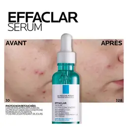 La Roche Posay Coffret Effaclar Sérum 30 ml + Gel Moussant Purifiant 50ml