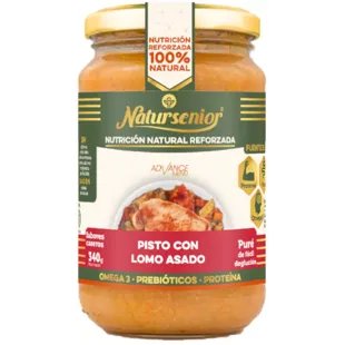 Natursenior Puree Ratatouille with Roasted Loin Ω3+Prebiotics+Protein 340 gr