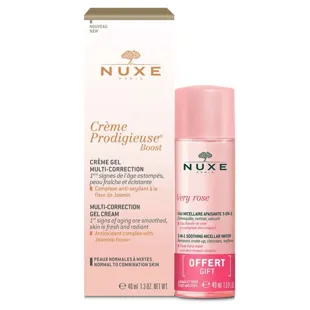 Nuxe Gel-Creme Prodigieuse Boost 40ml + Mizellenwasser Very Rose 40ml