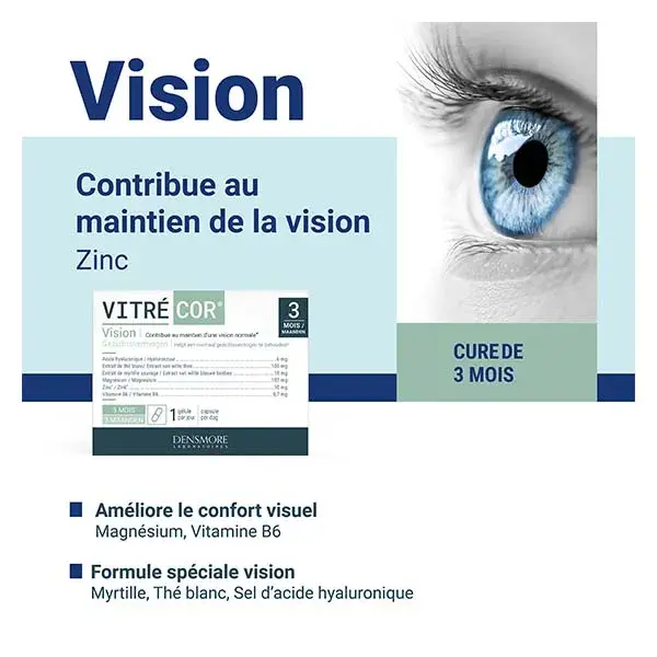 Densmore Vitrécor - Maintien de la vision - Cure de 3 mois