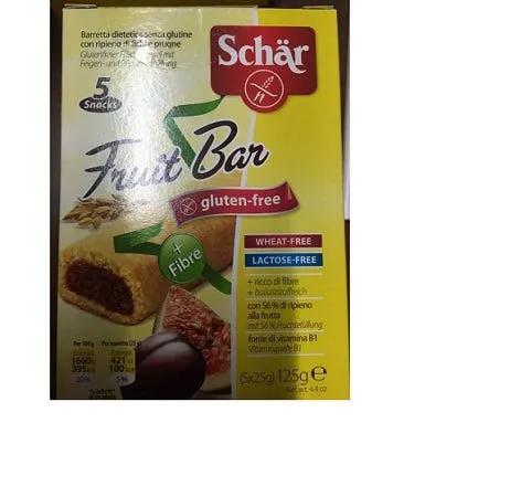 Schar Fruit Bar Barretta Senza Glutine con Ripieno di Fichi e Prugne 125 g