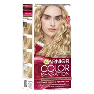 Garnier Color Sensation Colorazione Permanente 9.13 Biondo Molto Chiaro Beige