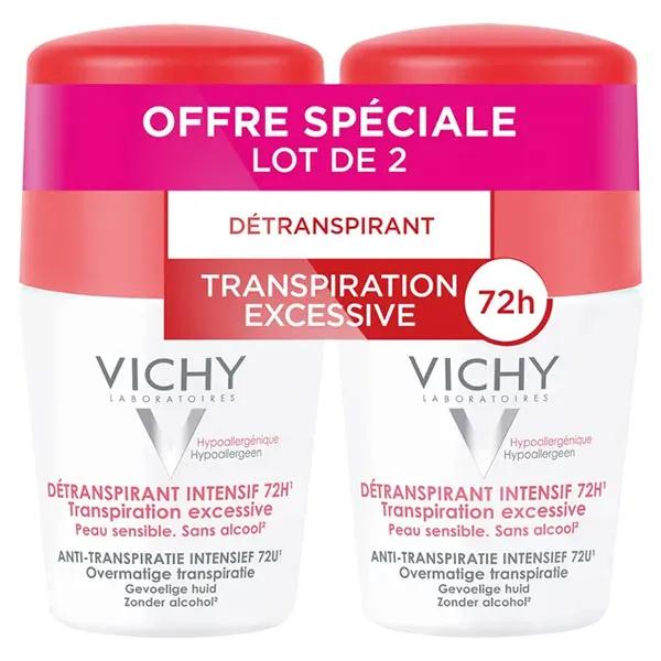Vichy Detranspirante Intensivo 72 h Lote de 2 x 50ml