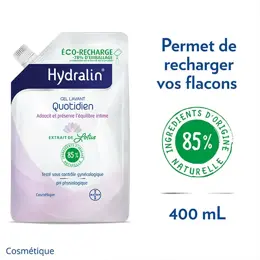 Hydralin Quotidien Gel Lavant 400ml ECO RECHARGE Equilibre Intime