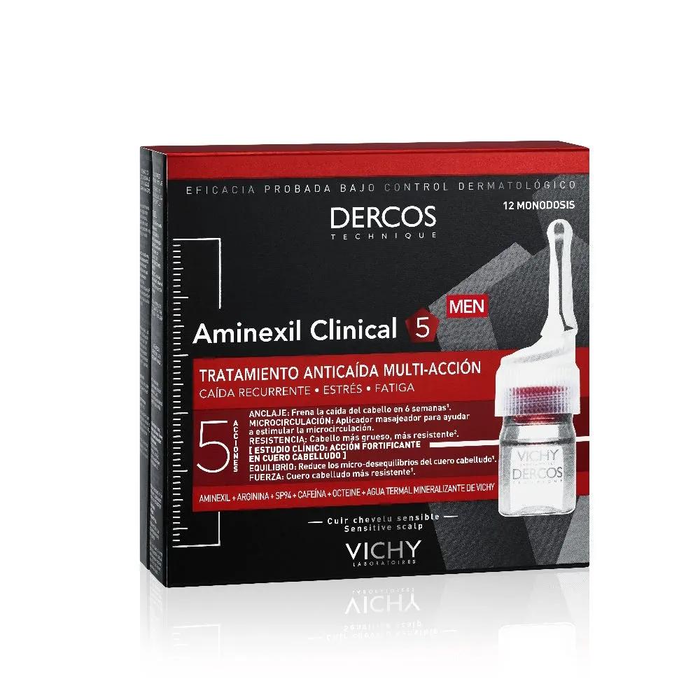 Vichy Dercos Aminexil trattamento anticaduta uomo 12 fiale 12 x 6 ml