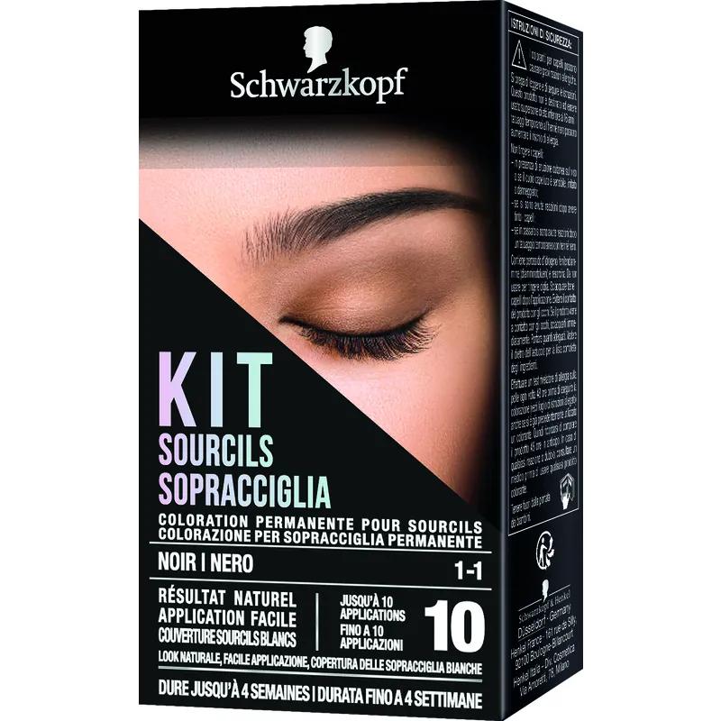 Schwarzkopf Kit Sopracciglia Colorazione Permanente 1-1 Nero