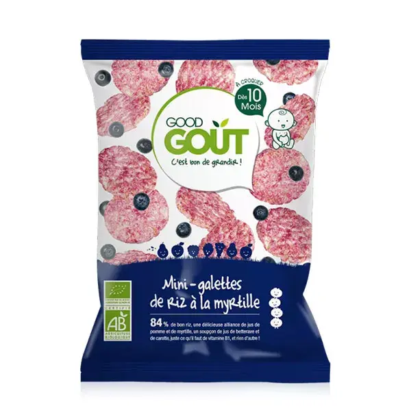 Good Gout Blueberry Rice Crackers 10 Months+ 40g 