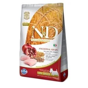 Farmina N&D Ancestral Grain Pollo E Melograno Cani Adulti Taglia Mini Sacco 2,5Kg