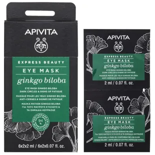 Apivita Express Beauty Augenringe und Augenringe Maske mit Ginkgo 2x2ml