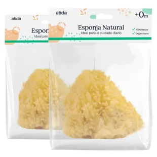 Atida Baby Esponja Natural 2 unidades