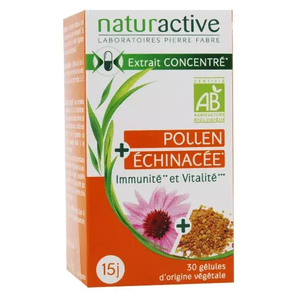 Naturactive Pollen Échinacée Bio Immunité Vitalité 30 gélules végétales